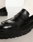 Фото #4 товара Walk London Marina saddle loafers in black leather