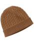 Фото #1 товара Qi Cashmere Cable Cashmere Hat Men's Os