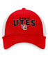 Фото #3 товара Men's Red, White Utah Utes Breakout Trucker Snapback Hat