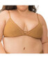 ფოტო #21 პროდუქტის Plus Size Nude Shade Wireless Comfort Full Coverage Bralette