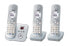 Фото #1 товара Panasonic KX-TG6823 - DECT telephone - Speakerphone - 120 entries - Caller ID - Silver - White