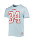 Фото #3 товара Men's Earl Campbell Light Blue Houston Oilers Retired Player Logo Name and Number T-shirt