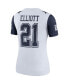ფოტო #4 პროდუქტის Women's Ezekiel Elliott White Dallas Cowboys Color Rush Legend Player Jersey