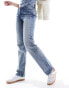 Фото #4 товара ONLY Jaci mid rise straight leg jeans in tint