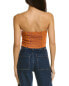 Chaser Kinney Strapless Corset Top Women's Orange L