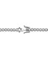 ფოტო #4 პროდუქტის Elegant Sterling Silver Tennis Bracelet with Rhodium Plating and Clear Round Cubic Zirconia in Milgrain Bezel Setting