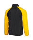 Men's Black, Gold Iowa Hawkeyes Point Guard Raglan Half-Zip Jacket
