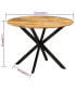 Фото #2 товара Dining Table -43.3"x30.7" Solid Wood Mango and Steel