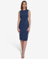 Фото #1 товара Платье женское Calvin Klein Panelled Jewel-Neck Sheath