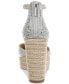 ფოტო #3 პროდუქტის Women's Mika Embellished Espadrille Wedge Sandals