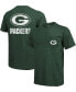 ფოტო #1 პროდუქტის Green Bay Packers Tri-Blend Pocket T-shirt - Heathered Green