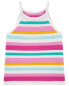 Фото #7 товара Kid Striped Crochet Sweater Tank 6-6X