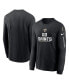 Фото #2 товара Men's Black New Orleans Saints Team Slogan Long Sleeve T-shirt