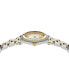 ფოტო #2 პროდუქტის Women's Swiss Greca Flourish Two-Tone Stainless Steel Bracelet Watch 35mm