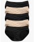 ფოტო #1 პროდუქტის Maternity Under-the-Bump Bikini Underwear (5-Pack)