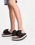 Фото #4 товара Charles & Keith flatform sandals with puffy bow in black