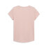 Puma Essential Crew Neck Short Sleeve T-Shirt Womens Pink Casual Tops 84719466