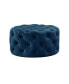 Фото #1 товара Bella Upholstered Tufted Allover Round Cocktail Ottoman