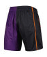 ფოტო #3 პროდუქტის Men's Black and Purple Phoenix Suns Hardwood Classics 2001 Split Swingman Shorts