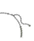 ფოტო #2 პროდუქტის Round Cut, Gray, Ruthenium Plated Imber Tennis Necklace
