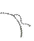 Фото #2 товара Swarovski round Cut, Gray, Ruthenium Plated Imber Tennis Necklace