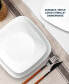 Фото #2 товара Vivid White 16 Pc. Dinnerware Set, Service for 4