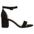 Фото #2 товара CL by Laundry Jody Block Heels Ankle Strap Womens Black Dress Sandals JODY-BLK