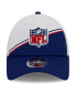 ფოტო #4 პროდუქტის Men's White, Navy NFL 2023 Sideline 9FORTY Adjustable Hat