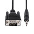 Фото #3 товара StarTech.com 3ft (1m) DB9 to 3.5mm Serial Cable for Serial Device Configuration - RS232 DB9 Male to 3.5mm Cable Used for Calibrating Projectors - Digital Signage - TVs via Audio Jack - DB-9 - 3.5mm - 1 m - Black