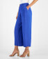 Women's High Rise Solid Plissé Pants, Created for Macy's