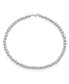 Фото #1 товара Classic Simple Plain Hand Strung 8MM Round .925 Sterling Silver Ball Bead Strand Necklace For Women Shinny Polished 18 Inch