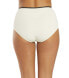 Kate Spade New York Women's Textured High-Waist Bikini Bottoms White Size M