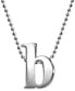 Фото #8 товара Alex Woo little Letter by Initial Pendant Necklace in Sterling Silver