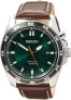 Фото #3 товара Seiko Kinetic Men's Stainless Steel Watch with Leather Strap.