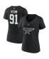 Фото #4 товара Women's Tyler Seguin Black Dallas Stars Special Edition 2.0 Name and Number V-Neck T-shirt