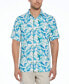 Фото #1 товара Men's Regular-Fit Tropical Parrot Print Short Sleeve Shirt