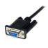 StarTech.com 2m Black DB9 RS232 Serial Null Modem Cable F/M - Black - 2 m - DB-9 - DB-9 - Male - Female