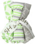 Фото #1 товара Trend Lab 176660 Kids Lauren Cotton Wash Cloth Set Green 5 Count Size 8"x 8"
