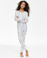 ფოტო #1 პროდუქტის Family Pajamas Little & Big Kids Star Toss Cotton Snug-Fit Pajamas, Created for Macy's