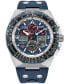 Фото #1 товара Eco-Drive Men's Chronograph Promaster Air Sikorsky Skyhawk Blue Rubber Strap Watch 46mm