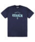 ფოტო #3 პროდუქტის Men's Seattle Kraken Navy, Heather Gray Big and Tall T-shirt and Pants Lounge Set