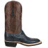 Фото #1 товара Lucchese Cliff Full Quill Ostrich Square Toe Cowboy Mens Blue, Brown Casual Boo