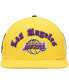 Фото #3 товара Бейсболка Pro Standard мужская золотая Los Angeles Lakers Old English Snapback Hat