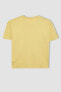 Фото #3 товара Футболка для малышей defacto Короткая футболка с принтом oversize fit B9549a824sm