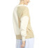 Puma Downtown Oversized Crew Neck Sweatshirt Womens Beige, Off White Casual Tops