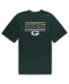 ფოტო #3 პროდუქტის Men's Green, Black Green Bay Packers Big and Tall Flannel Sleep Set