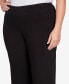 Plus Size Tech Stretch Full Length Pant with Elastic Waistband