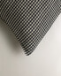 Gingham cotton cushion cover x tensira