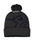 Фото #2 товара Men's Graphite Seattle Seahawks Logo Whiz Redux Cuffed Knit Hat