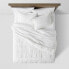 Фото #2 товара Full/Queen Seersucker Comforter & Sham Set White - Threshold